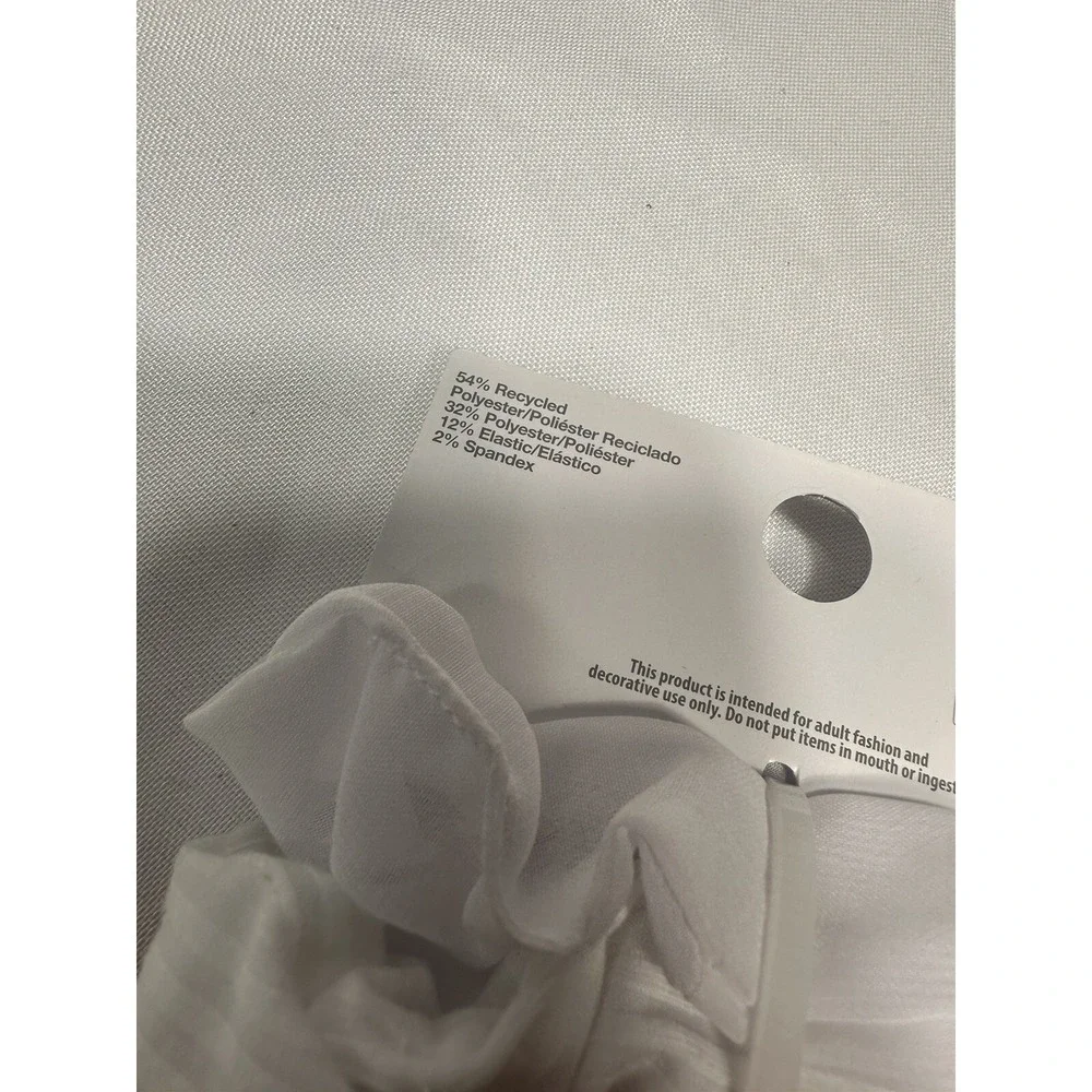 TIME and‎ TRU 10 pack hair scrunchies ties white red blue black
